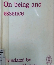 ON BEING AND ESSENCE