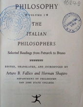 THE ITALIAN PHILOSOPHERS