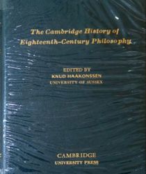 THE CAMBRIDGE HISTORY OF EIGHTEENTH CENTURY PHILOSOPHY