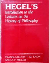 HEGEL'S INTRODUCTION TO THE LECTURES ON THE HISTORY OF PHILOSOPHY