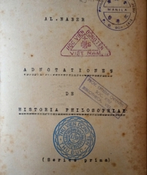 ADNOTATIONES DE HISTORIA PHILOSOPHIAE