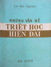 NHỮNG VẤN ĐỀ TRIẾT HỌC HIỆN ĐẠI