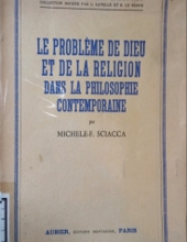 LE PROBLÈME DE DIEU ET DE LA RELIGION DANS LA PHILOSOPHIE CONTEMPORAINE