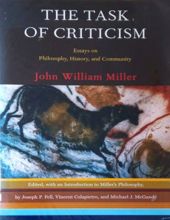 THE TASK OF CRITICISM