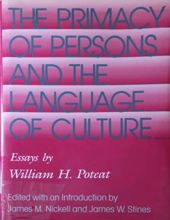 THE PRIMACY OF PERSONS AND THE LANGUAGE OF CULTURE