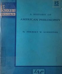 A HISTORY OF AMERICAN PHILOSOPHY