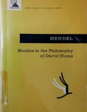 STUDIES IN THE PHILOSOPHY OF DAVID HUME