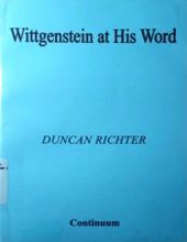 WITTGENSTEIN AT HIS WORD