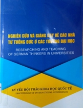 NGHIÊN CỨU VÀ GIẢNG DẠY VỀ CÁC NHÀ TƯ TƯỞNG ĐỨC Ở CÁC TRƯỜNG ĐẠI HỌC