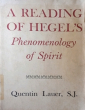 A READING OF HEGEL's PHENOMENOLOGY OF SPIRIT