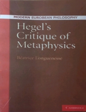 HEGEL's CRITIQUE OF METAPHYSICS