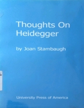 THOUGHTS ON HEIDEGGER