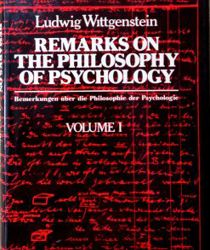 REMARKS ON THE PHILOSOPHY OF PSYCHOLOGY. VOLUME I