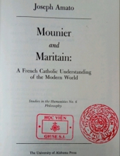 MOUNIER AND MARITAIN