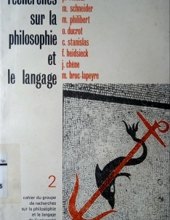 RECHERCHES SUR LA PHILOSOPHIE ET LE LANGAGE