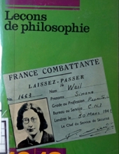 LECONS DE PHILOSOPHIE