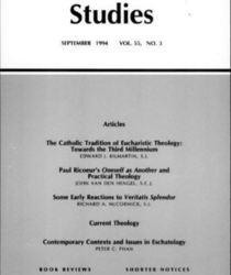THEOLOGICAL STUDIES: SEPTEMBER 1994, VOL. 55, NO. 3