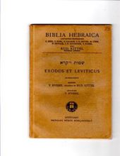 EXODUS ET LEVITICUS - 2 (BIBLIA HEBRAICA STUTTGARTENSIA)