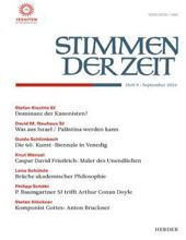 STIMMEN DER ZEIT: HEFT 9, SEPTEMBER 2013