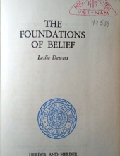 THE FOUNDATIONS OF BELIEF