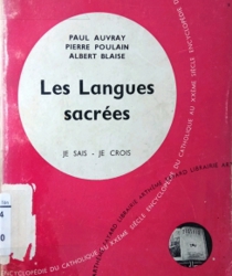 LES LANGUES SACRÉES