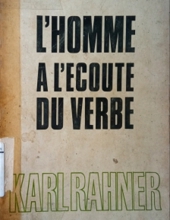 L'HOMME À L'ÉCOUTE DU VERBE