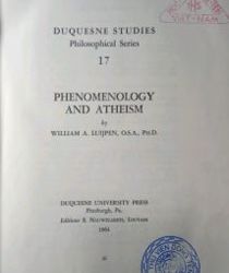 PHENOMENOLOGY AND ATHEISM