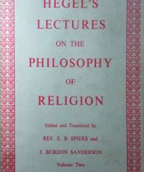 HEGEL'S LECTURES ON THE PHILOSOPHY OF RELIGION. VOLUME 2