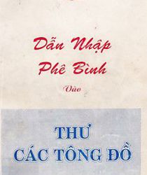 DẪN NHẬP PHÊ BÌNH VÀO THƯ CÁC TÔNG ĐỒ