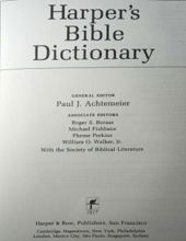 HARPER'S BIBLE DICTIONARY