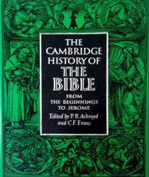 THE CAMBRIDGE HISTORY OF THE BIBLE