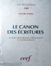 LE CANON DES ÉCRITURES