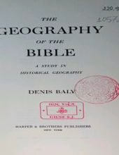 THE GEOGRAPHY OF THE BIBLE