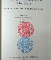 LANGUAGE, THEOLOGY, AND THE BIBLE