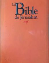 LA BIBLE DE JÉRUSALEM