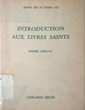 INTRODUCTION AUX LIVRES SAINTS