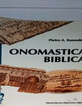 ONOMASTICA BIBLICA