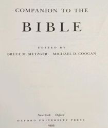 THE OXFORD COMPANION TO THE BIBLE 