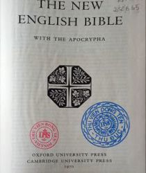 THE NEW ENGLISH BIBLE : WITH THE APOCRYPHA