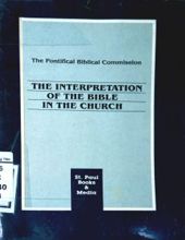 THE INTERPRETATION OF THE BIBLE IN THE CHURCH