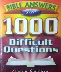 BIBLE ANSWERS FOR 1000 DIFFICULT QUESTIONS