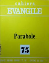 CAHIERS ÉVANGILE: PARABOLE