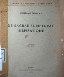 DE SACRAE SCRIPTURAE INSPIRATIONE