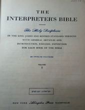 THE INTERPRETER'S BIBLE: VOL. 1- GENERAL ARTICLES ON THE BIBLE, ...