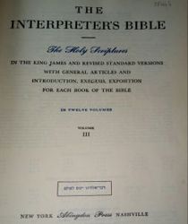 THE INTERPRETER'S BIBLE: VOL. 3- THE 1ST AND 2ND BOOKS OF KINGS, THE 1ST AND 2ND BOOKS OF CHRONICLES, THE BOOK OF EZRA,...