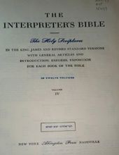 THE INTERPRETER'S BIBLE: VOL. 4- THE BOOK OF PSALMS, THE BOOK OF PROVERBS