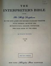 THE INTERPRETER'S BIBLE: VOL. 6- THE BOOK OF LAMENTATIONS, THE BOOK OF EZEKIEL, ...THE BOOK OF MALACHI