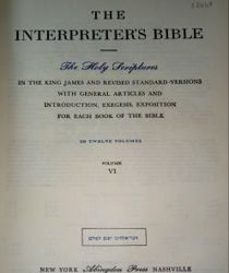 THE INTERPRETER'S BIBLE: VOL. 6- THE BOOK OF LAMENTATIONS, THE BOOK OF EZEKIEL, ...THE BOOK OF MALACHI