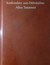 KONKORDANZ ZUM HEBRÄISCHEN ALTEN TESTAMENT