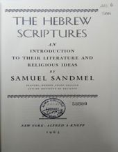 THE HEBREW SCRIPTURES